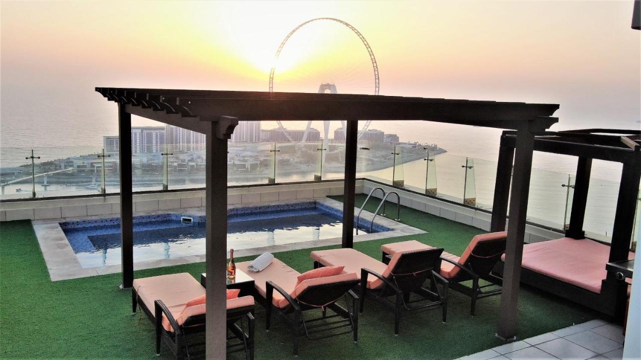 Jbr Penthouse With Terrace Pool Daire Dubai Dış mekan fotoğraf
