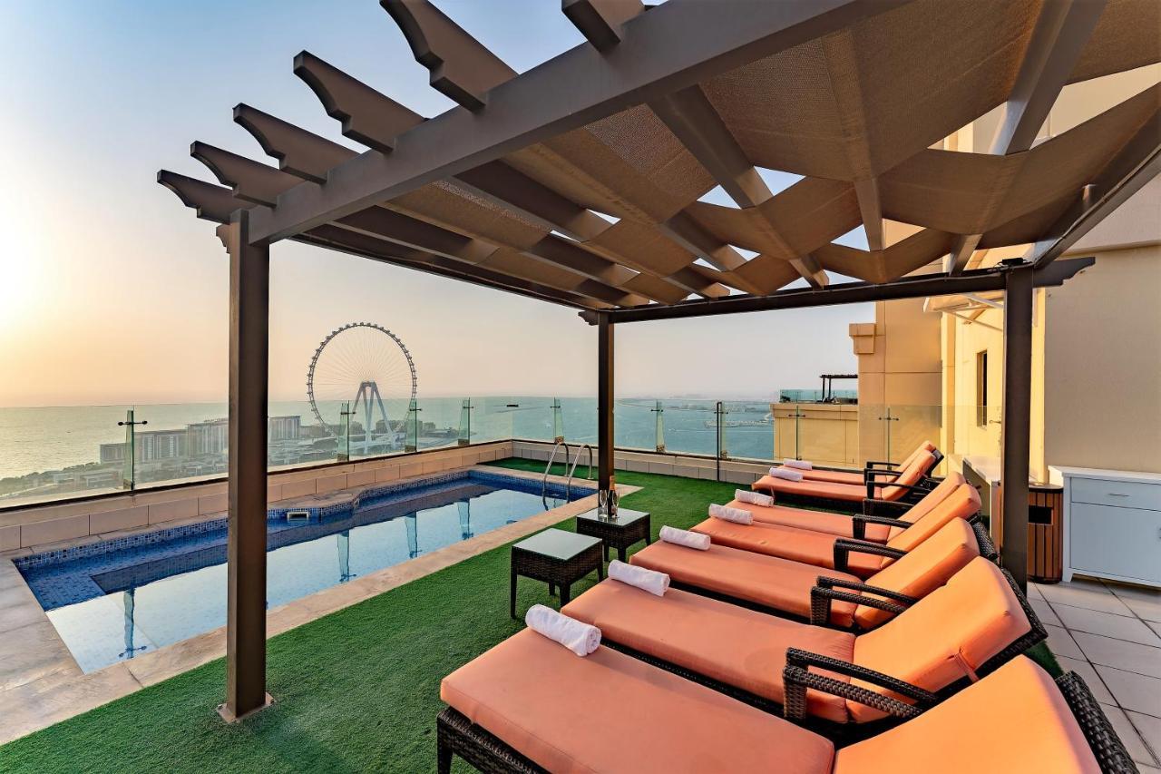 Jbr Penthouse With Terrace Pool Daire Dubai Dış mekan fotoğraf